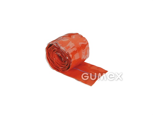 Ukončovací nelepicí páska PYROSIL k ochrannému návleku SHILTEK LG, šíře 25mm, délka 11m, kaučuk obsahující oxid železa a silikon, -54°C/+260°C, červená